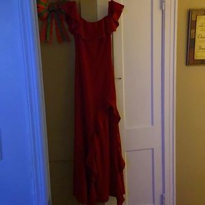 Red ballroom dress